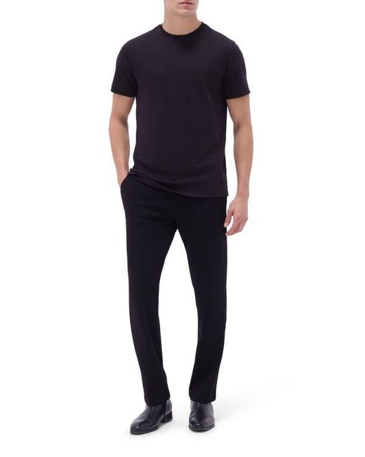 Bugatchi Blue Hank Solid Pima Cotton T-Shirt for men