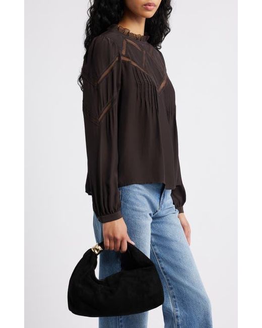 Madewell Black The Suede Mini Ring Pouch