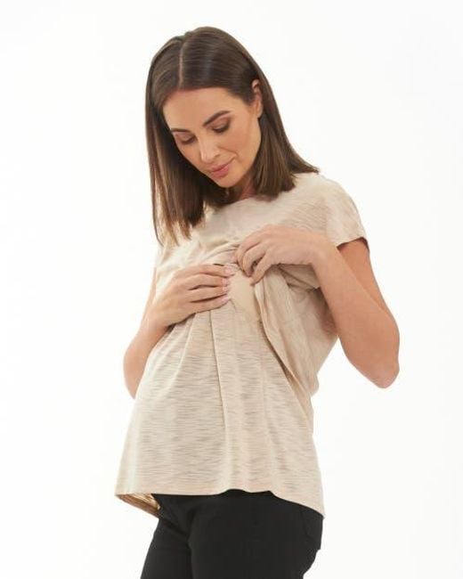 Ripe Maternity Natural Jazmin Nursing Tee