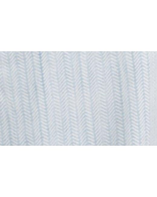 Thread & Supply Blue Blossom Herringbone Wide Leg Pants