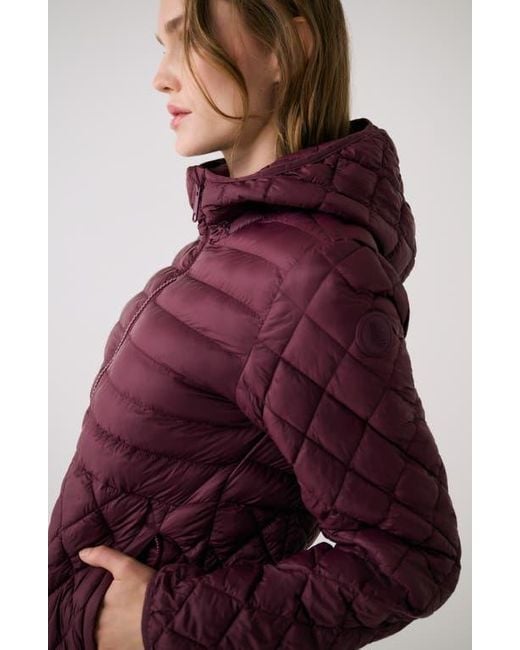 Lolë Red The Base Packable Insulated Hooded Jacket