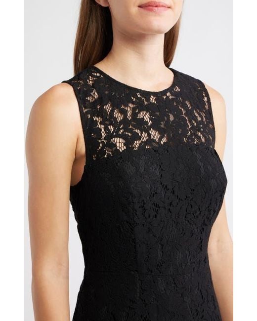 Anne Klein Sleeveless Tiered Ruffle Lace Midi Dress in Black | Lyst Anne Klein Sleeveless Tiered Ruffle Lace Midi Dress in Black | Lyst