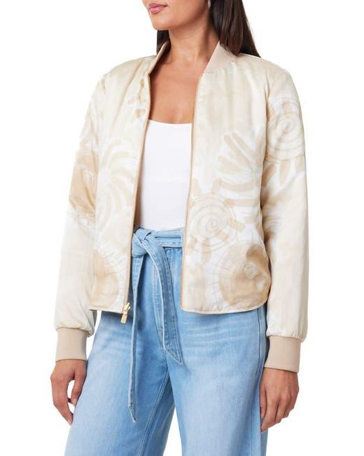 Scotch & Soda White Reversible Quilted Bomber Jacket