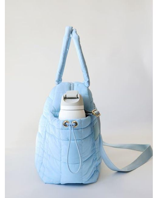 augustnoa Blue Weekender Duffle Bag