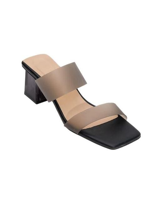 Prologue Shoes Brown Elara Transparent Strap Sandal