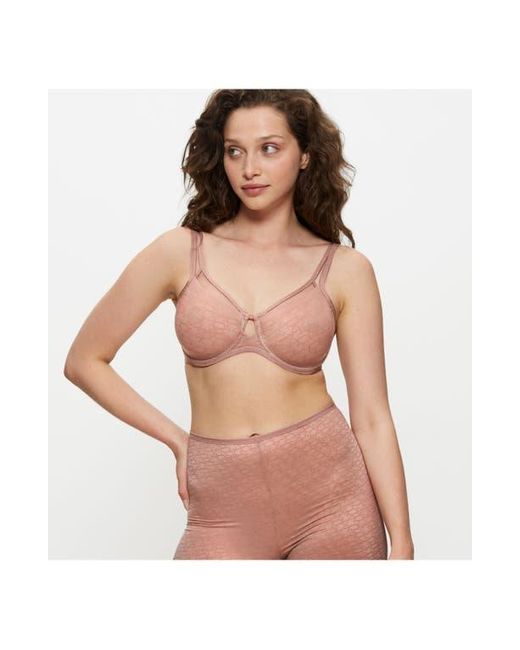 Triumph Pink Signature Sheer Minimizer Bra