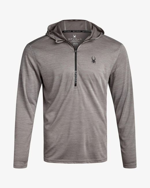 Spyder Gray Knit Half Zip for men