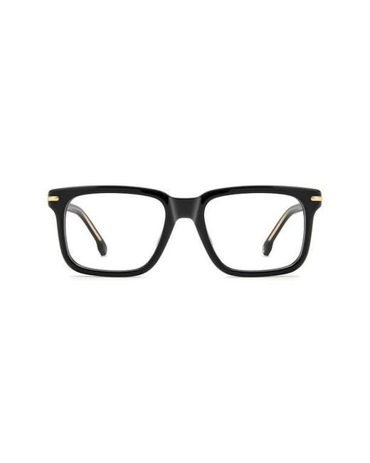 Carrera Black 54Mm Rectangular Optical Glasses for men
