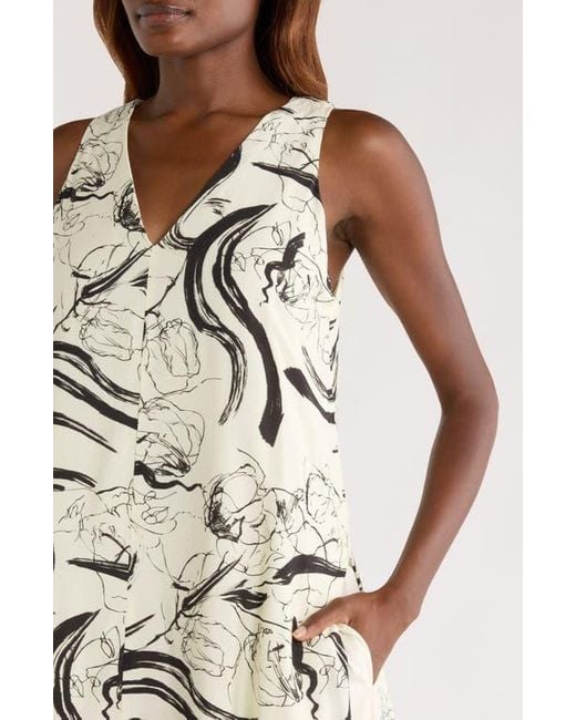 MELLODAY White Sleeveless Shift Dress