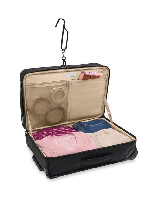 Briggs & Riley Upright Wheeled Garment Carryon Bag in Black for Men Lyst