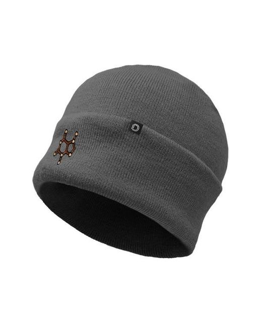 Alix Black Molecule Beanie for men