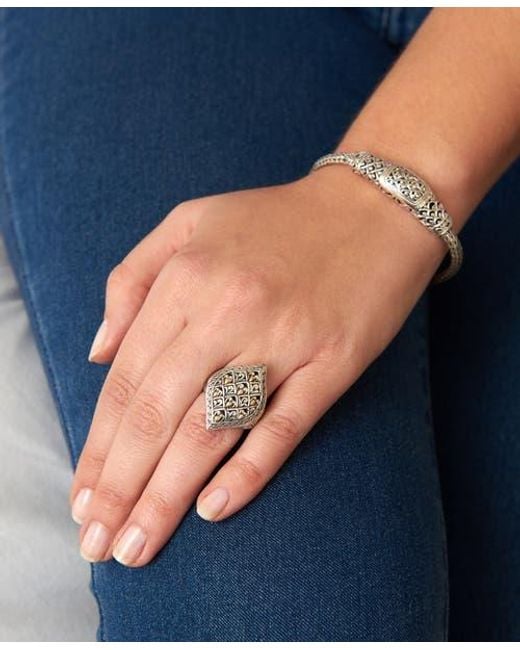 DEVATA White Dragon Skin Ring