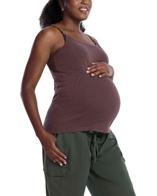 Motherhood Maternity Red Clip Down Nursing Tank Top Cami