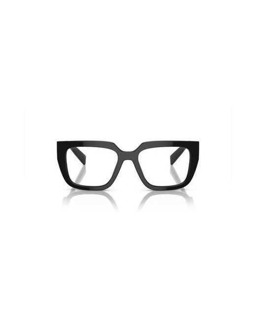 Prada Black 52Mm Irregular Optical Glasses