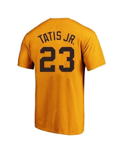 Profile Men's Fernando Tatis Jr. Brown San Diego Padres Big & Tall Replica Player Jersey