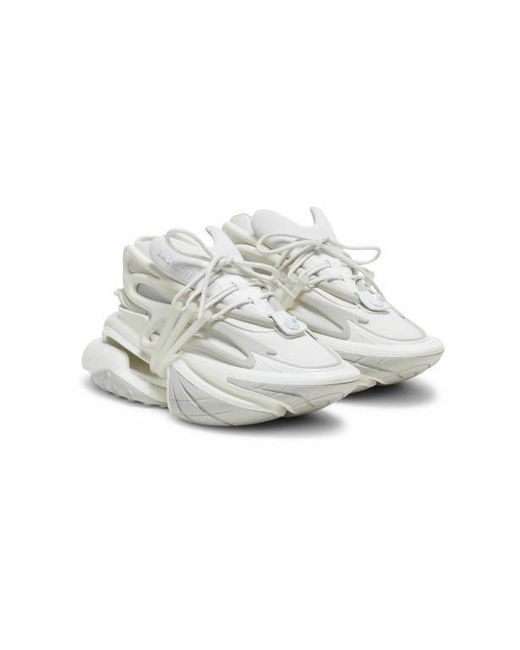 Balmain White Unicorn Sneakers