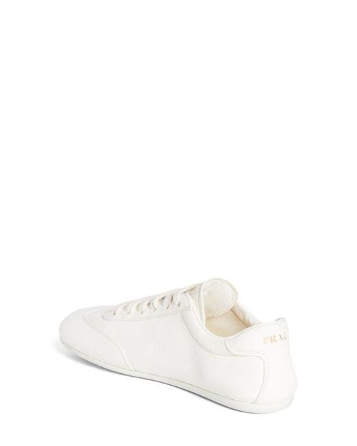 Prada White Low Top Sneaker