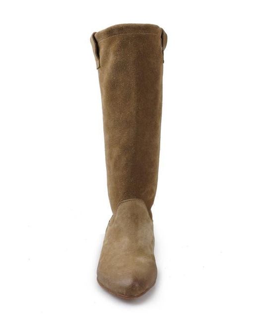 Zigi Brown Brindle Hidden Wedge Boot