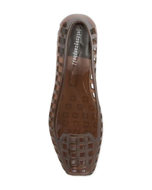 Jeffrey Campbell Brown Sunnie Jelly Loafer Flat
