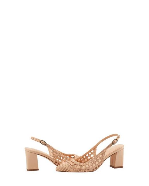 Marc Fisher Natural Zaiden Slingback Pointed Toe Pump