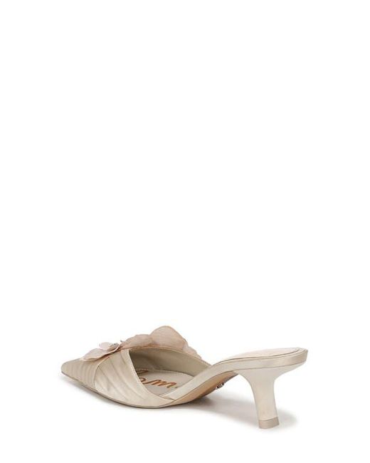 Sam Edelman White Bella Pointed Toe Kitten Heel Pump