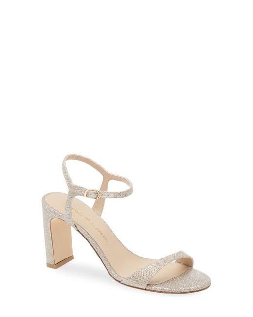 Stuart Weitzman White Babette 85 Sandal
