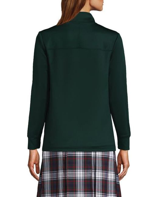 Lands' End Green Active Performance Full Zip Jacket