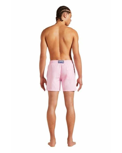 Vilebrequin Pink Solid Recycled Polyamide Swim Shorts for men