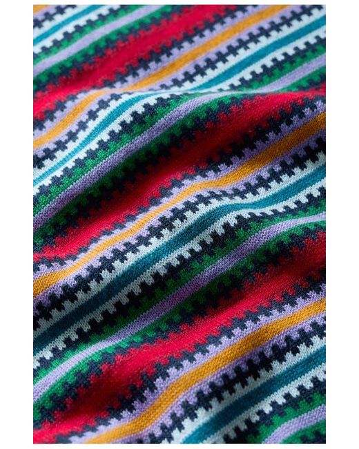 Seasalt Cornwall Multicolor Rock Bell Stripe Short Sleeve Organic Cotton Crewneck Sweater