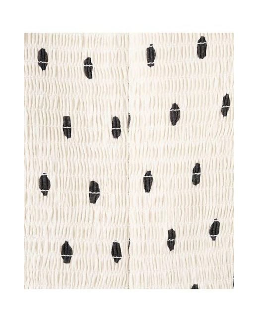 Mango Natural Ruched Dot Camisole