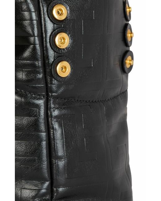Balmain Black Small 1945 Soft Tote Bag