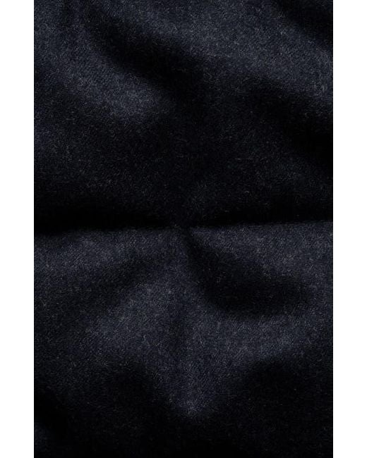 Eton Men's Black Quilted Wool Vest