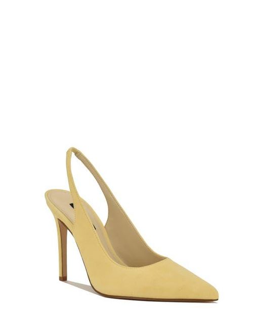 Nine West Metallic Feather Slingback Pump
