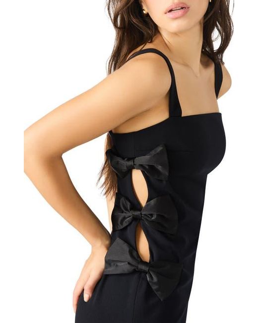 Steve Madden Blue Rene Side Bow Sleeveless Midi Dress