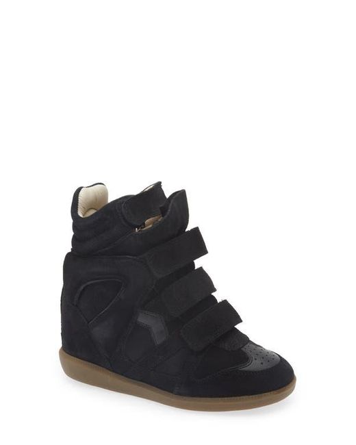 Isabel Marant Black Bekett Hidden Wedge High Top Sneaker for men