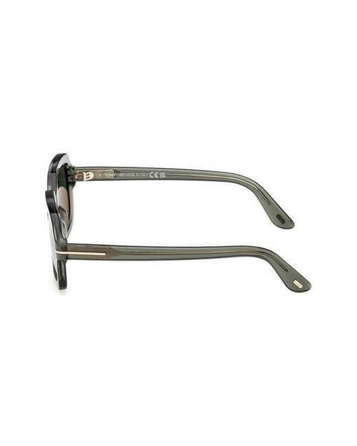 Tom Ford Green Lana 53Mm Rectangular Sunglasses