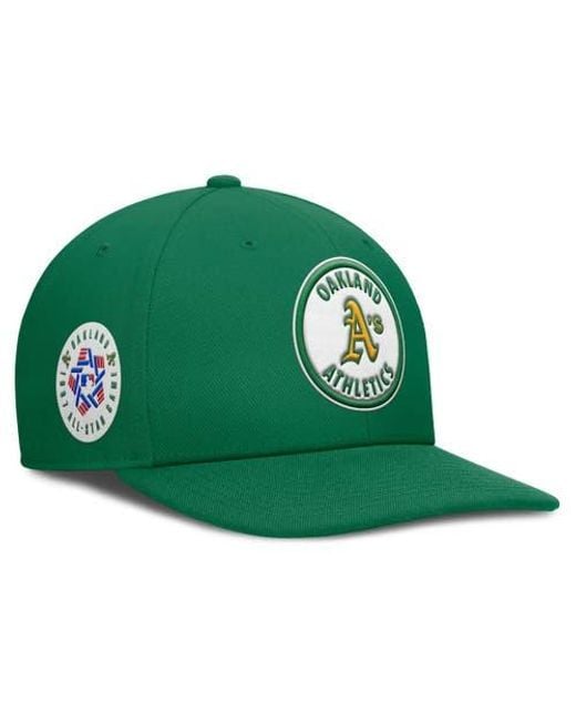 Nike Green Athletics Pro Performance Snapback Hat for men