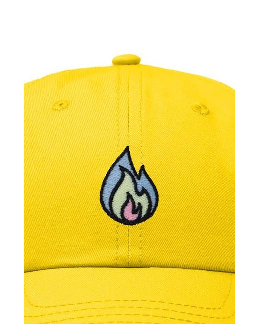 Alix Yellow Fire Dad Hat for men