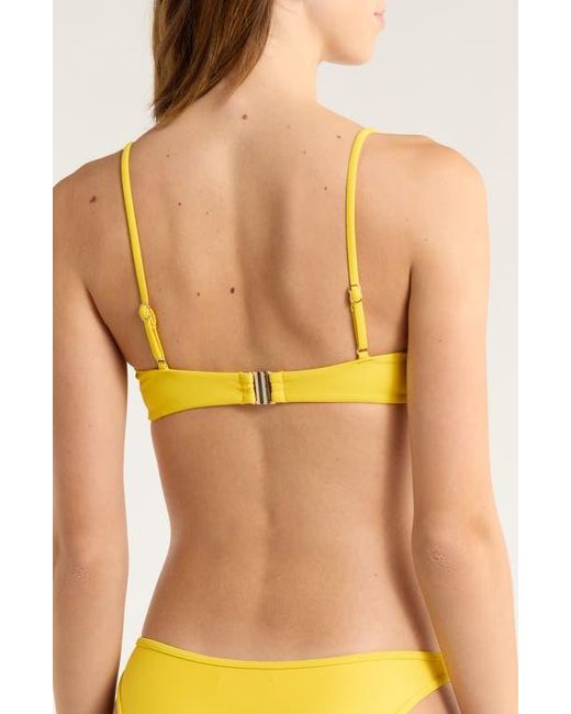 Ramy Brook Yellow Mona Underwire Bikini Top