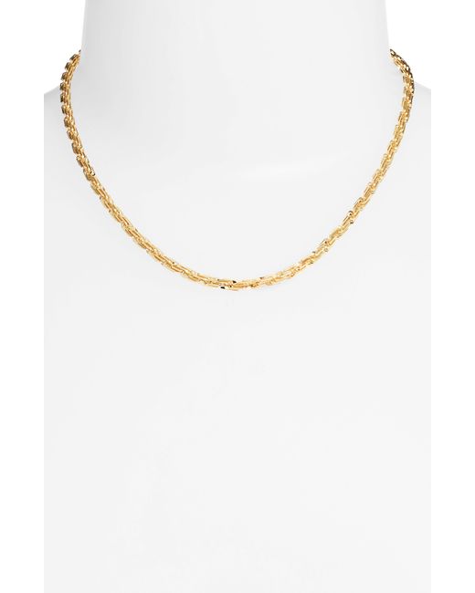 Nordstrom Metallic Wheat Chain Link Necklace