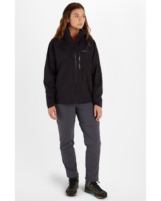 Marmot Black Superalloy Bio Packable Rain Jacket