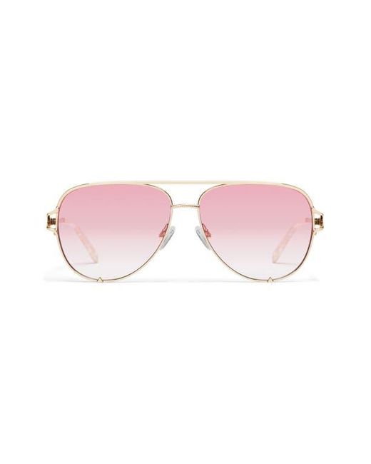 Quay Pink High Key Twist 60Mm Gradient Aviator Sunglasses