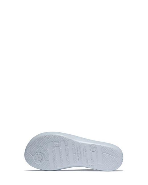 Fitflop White Iqushion Crystal Strap Flip Flop