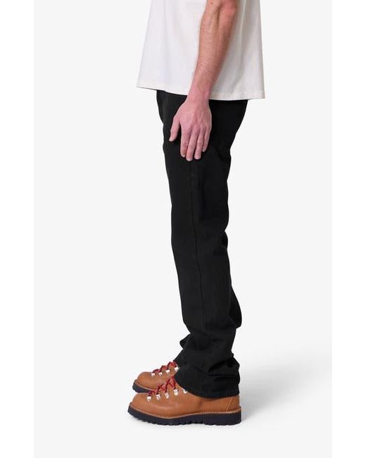 MNML Black Raw Bootcut Jeans for men