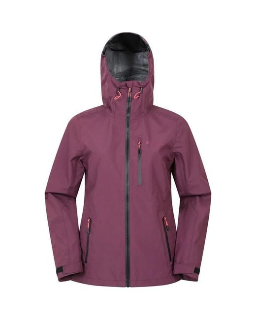 Mountain Warehouse Purple Bachill 3 Layer Waterproof Jacket