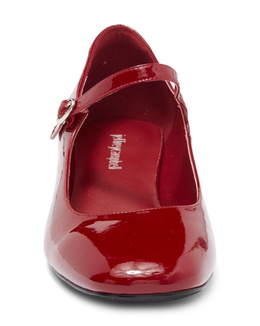 Jeffrey Campbell Red Top Tier Mary Jane Pump
