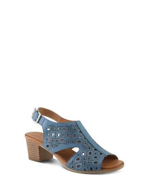 Spring Step Blue Kovach Slingback Sandal