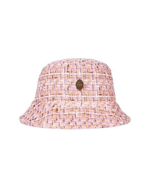 Kurt Geiger Pink Tweed Bucket Hat