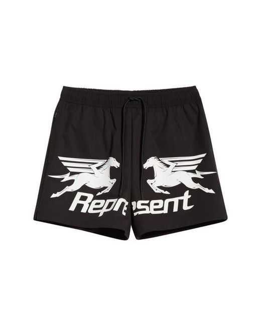 Represent Black Nothing Faster Swim Trunks for men