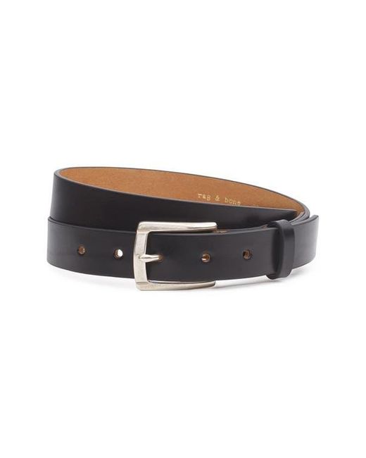 Rag & Bone Black Logan Leather Belt for men